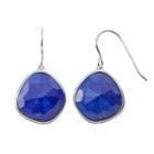 Sterling Silver Lapis Lazuli Drop Earrings, Women's, Blue