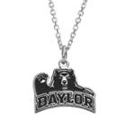 Fiora Sterling Silver Baylor Bears Team Logo Pendant Necklace, Women's, Size: 16, Grey