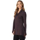 Women's Cuddl Duds Softwear Cowlneck Tunic Top, Size: Large, Oxford