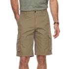 Men's Columbia Omni-shade Porter Butte Performance Cargo Shorts, Size: 30, Beig/green (beig/khaki)