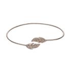 Lc Lauren Conrad Textured Leaf Bypass Bracelet, Women's, Light Pink