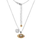 Missouri Tigers Sterling Silver Team Logo & Crystal Football Pendant Necklace, Women's, Size: 18, Multicolor