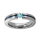 Sti By Spectore Titanium Blue Topaz Ring, Women's, Size: 7.50, Multicolor