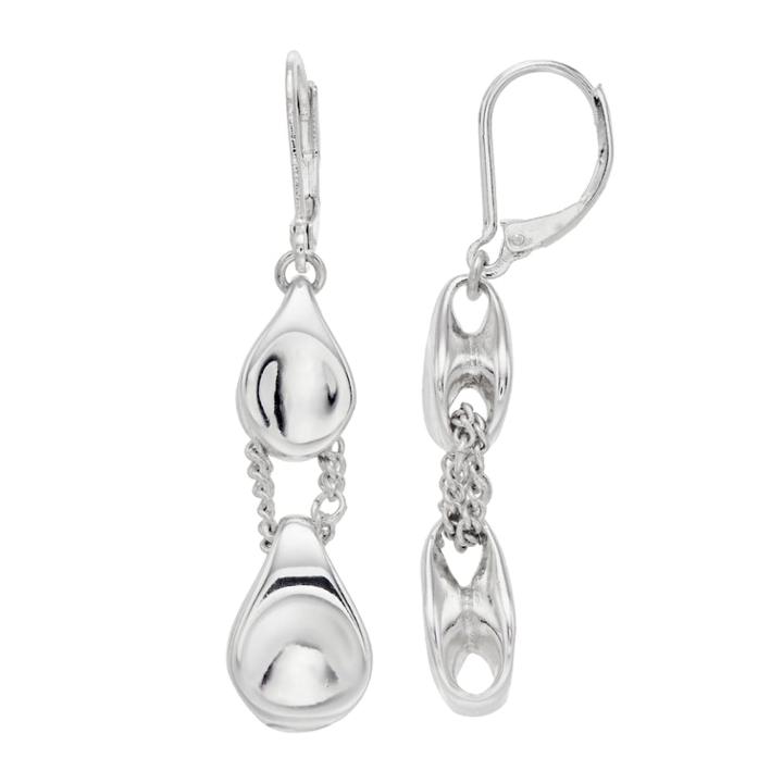 Napier Linked Together Drop Earrings, Women's, Silver
