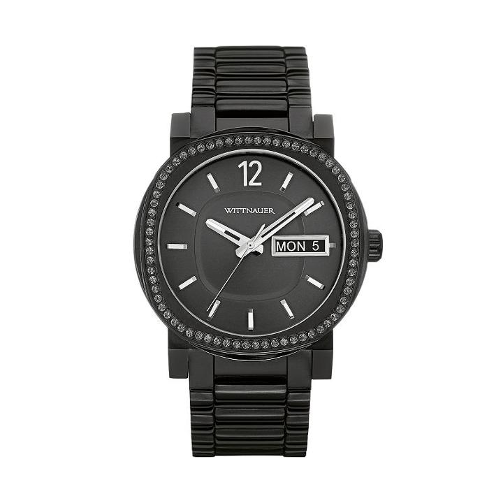 Wittnauer Men's Crystal Stainless Steel Watch - Wn3050, Black