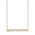 Sirena Collection 14k Gold 1/4 Carat T.w. Certified Diamond Zigzag Necklace, Women's, Size: 18, White