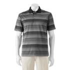 Men's Grand Slam Classic-fit Striped Driflow Performance Golf Polo, Size: Small, Oxford