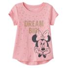 Disney's Minnie Mouse Girls 4-10 Dream Big Shirttail Tee, Girl's, Size: 6x, Med Pink
