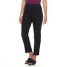 Women's Dana Buchman Jacquard Pull-on Ankle Pants, Size: Medium, Oxford