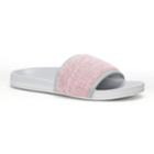 Women's Dearfoams Variegated Knit Slide Slippers, Size: Xl, Pink