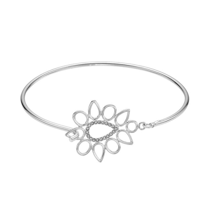 Lc Lauren Conrad Teardrop Bangle Bracelet, Women's, Silver