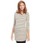 Maternity Oh Baby By Motherhood&trade; Striped Tunic, Women's, Size: Xl, Beige Oth