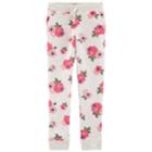 Girls 4-12 Oshkosh B'gosh&reg; Floral Fleece Pants, Size: 7, Light Grey