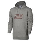 Men's Nike Fleece Logo Hoodie, Size: Xl, Grey Other