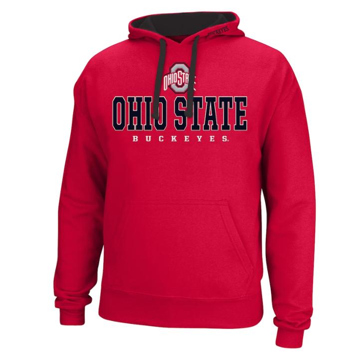 Men's Ohio State Buckeyes Foundation Hoodie, Size: Xl, Brt Red
