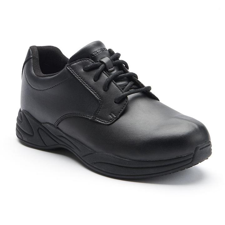 Grabbers Women's Slip-resistant High Performance Oxford Work Shoes, Size: 6.5 Wide, Black