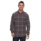 Men's Sonoma Goods For Life&trade; Modern-fit Plaid Flannel Button-down Shirt, Size: Medium, Drk Purple