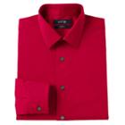 Men's Apt. 9&reg; Modern-fit Stretch Spread-collar Dress Shirt, Size: 15.5-32/33, Red