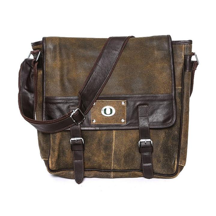 Oregon Ducks Executive Messenger Bag, Adult Unisex, Brown