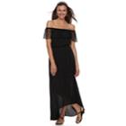 Women's Apt. 9&reg; Off-the-shoulder Lace Maxi Dress, Size: Xl, Black