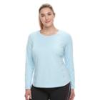 Plus Size Fila Sport&reg; Signature Tee, Women's, Size: 2xl, Light Blue