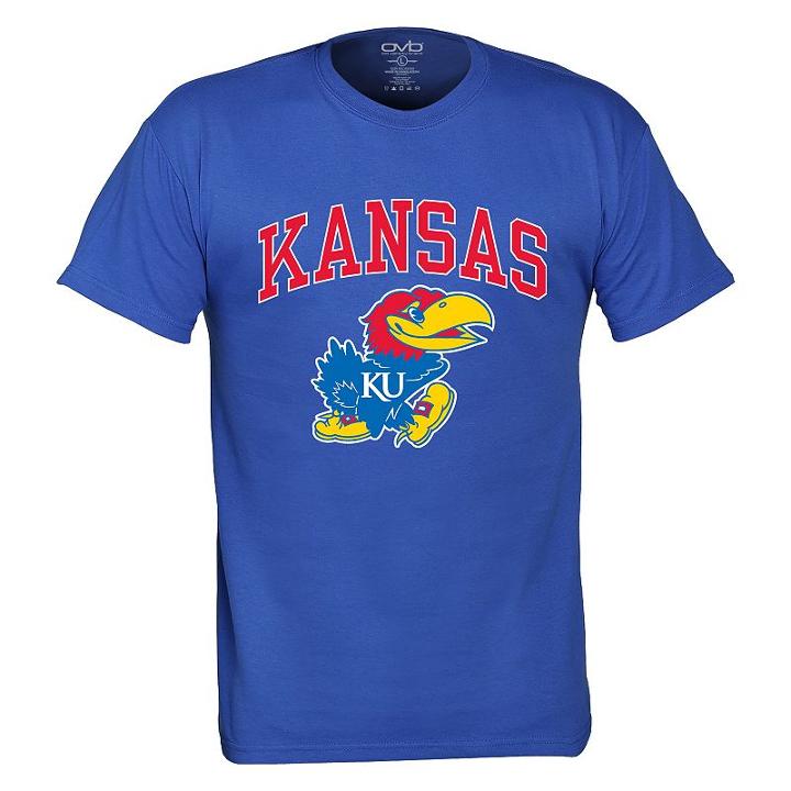 Men's Kansas Jayhawks Pride Mascot Tee, Size: Large, Brt Blue
