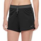 Women's Nike Training Swoosh Mesh Shorts, Size: Large, Grey (charcoal)