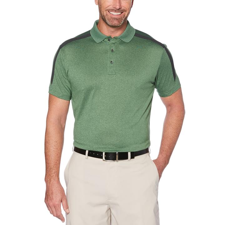 Men's Grand Slam Heathered Cool Fast Golf Polo, Size: Xl, Green