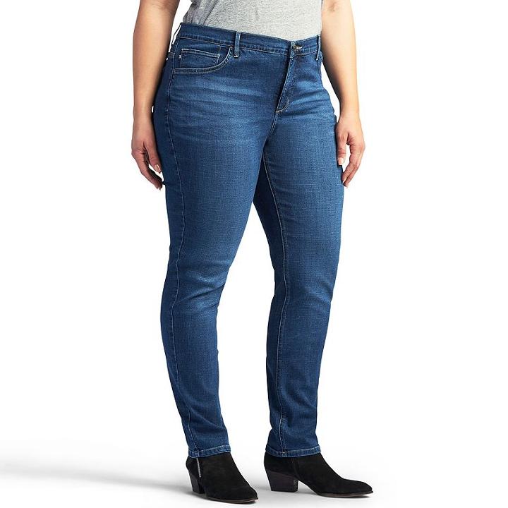 Plus Size Lee Easy-fit Tapered Jeans, Women's, Size: 22 - Regular, Blue