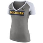 Women's Nike Michigan Wolverines Football Top, Size: Large, Dark Grey