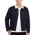 Men's Levi's&reg; Button-down Denim Jacket, Size: Xxl, Dark Blue