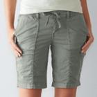 Women's Sonoma Goods For Life&trade; Utility Bermuda Shorts, Size: 12, Lt Green