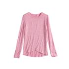 Girls 4-16 Cuddl Duds Soft Tulip Hem Top, Size: 10-12, Red Overfl