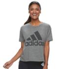 Women's Adidas Short Sleeve Graphic Tee, Size: Medium, Black