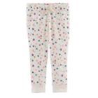 Baby Girl Jumping Beans&reg; Print Jogger Pants, Size: 9 Months, White