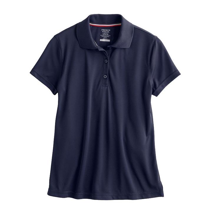 Girls 4-20 French Toast Active Polo Shirt, Size: 14-16, Blue (navy)