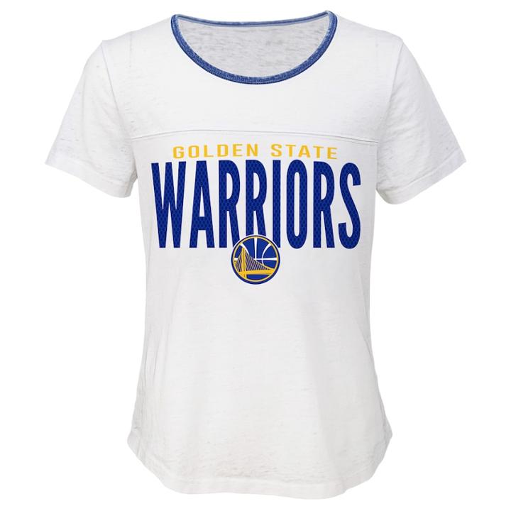 Girls 7-16 Golden State Warriors Team Pride Tee, Size: M 10-12, White