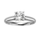 Round-cut Igl Certified Diamond Solitaire Engagement Ring In 14k White Gold (1 Ct. T.w.), Women's, Size: 7