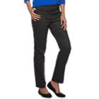 Women's Dana Buchman Striped Straight-leg Pants, Size: Xxl, Black