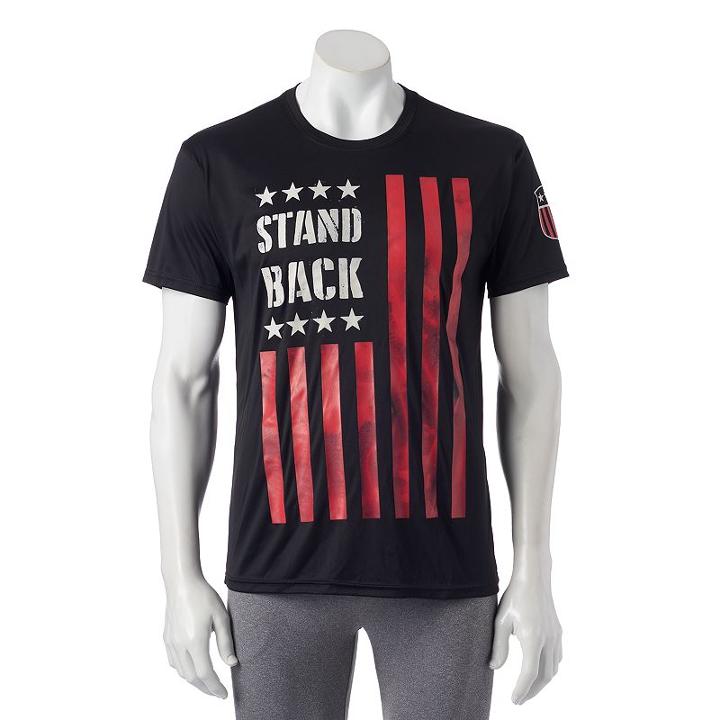 Men's Tek Gear&reg; Dry Tek Stand Back Tee, Size: Xl, Black