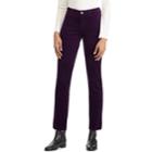 Women's Chaps Stretch Corduroy Staight-leg Pants, Size: 2 Short, Purple