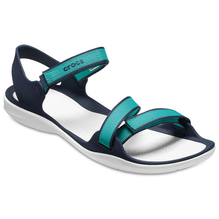 Crocs Swiftwater Webbing Women's Sandals, Size: 9, Green