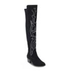 Olivia Miller Bohemia Women's Over-the-knee Boots, Size: 7.5, Black