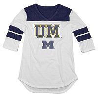 Women's Michigan Wolverines Fiery Tee, Size: Xl, White
