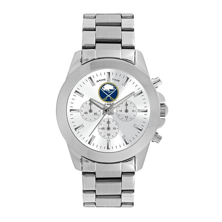 Game Time, Women's Buffalo Sabres Knockout Watch, Silver