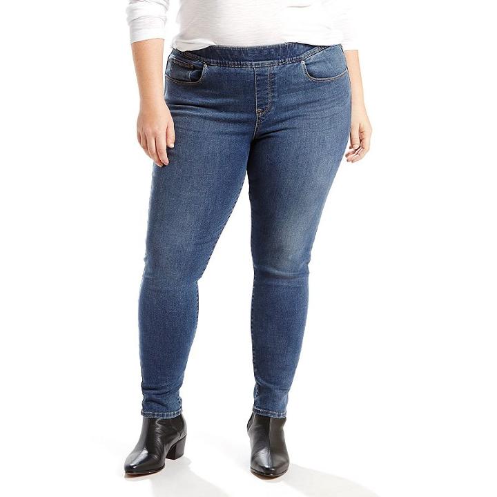 Plus Size Levi's Perfectly Shaping Pull-on Leggings, Women's, Size: 22 - Regular, Med Blue