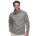 Men's Columbia Dunsire Point Classic-fit Colorblock Fleece Quarter-zip Pullover, Size: Large, Med Grey