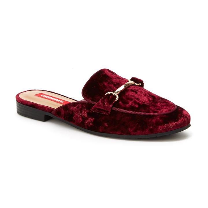 Unionbay Solo Women's Backless Loafers, Size: 7, Red
