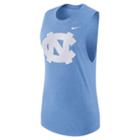 Women's Nike North Carolina Tar Heels Dri-fit Muscle Tee, Size: Large, Blue
