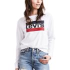 Women's Levi's Logo Sweatshirt, Size: Xxl, White